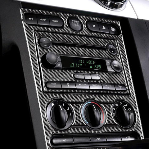 2005-2009 Mustang DynaCarbon™️ Full Multimedia Center Control Panel Kit