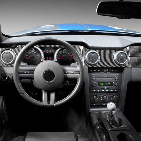 2005-2009 Mustang DynaCarbon™️ 6 PCS Full Carbon Fiber Dashboard Kit