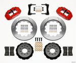 2005-2014 Mustang Wilwood Superlite 6R Front Big Brake Kit with 14-Inch Slotted Rotors and Red Calipers