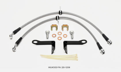2005-2010 Mustang with ABS Wilwood OE Replacement Front Flexline Brake Line Kit