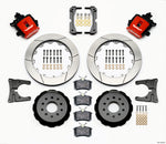 2005-2014 Mustang Wilwood CPB Rear Big Brake Kit with Slotted Rotors and Red Calipers
