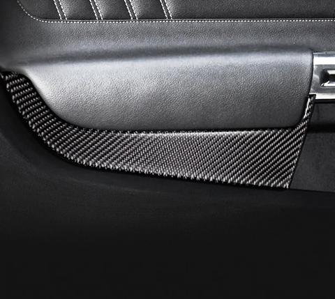 2015-2021 Mustang DynaCarbon™ Carbon Fiber Front Door Panel Trim Overlay