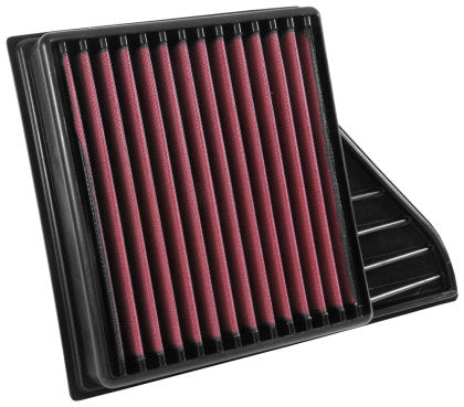 2010-2014 Mustang GT and BOSS 302 and 2011-2014 V6 Airaid Direct Fit Replacement Air Filter (Red SynthaFlow Oiled Filter)