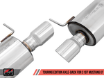 2011-2014 Mustang GT and 2011-2012 GT500 AWE Touring Edition Axle-Back Exhaust with Chrome Silver Tips