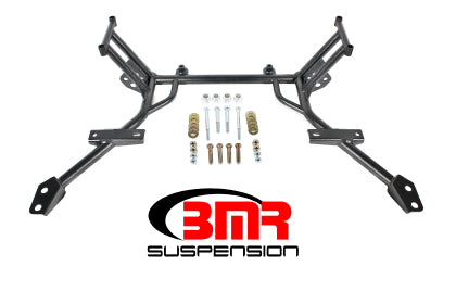 2005-2014 Mustang BMR K-Member without Motor Mounts; Standard Rack Mount Black Hammertone