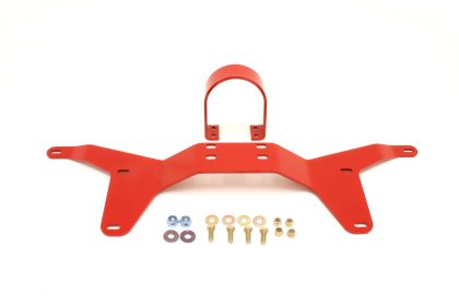 2005-2014 Mustang BMR Rear Tunnel Brace with Safety Loop (Red)