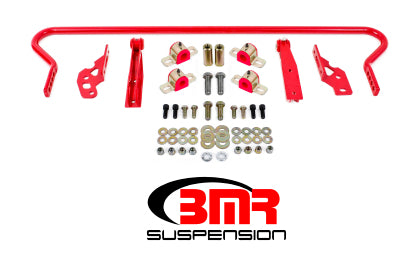 2005-2014 Mustang BMR Adjustable Rear Sway Bar with Fabricated End Link Red