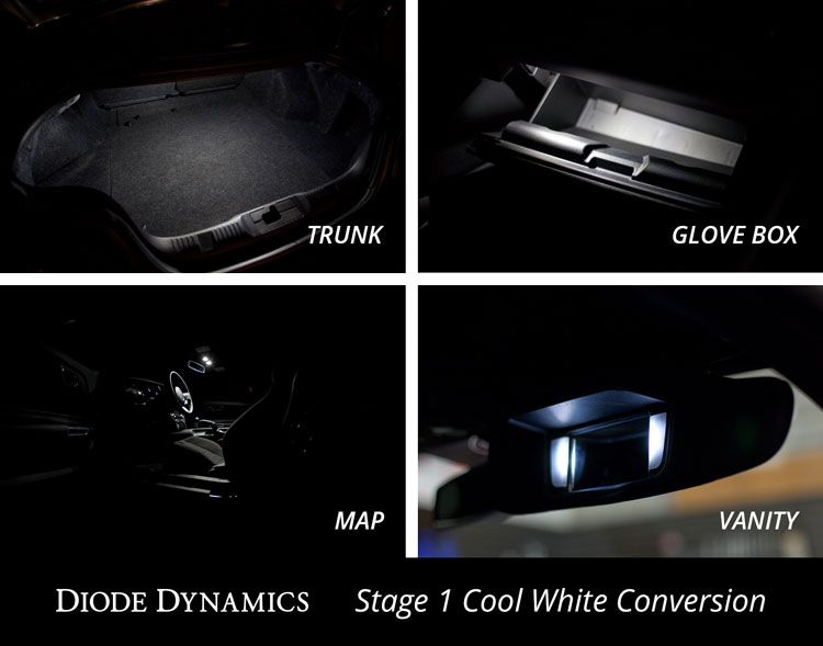 2015-2017 Mustang Diode Dynamics Interior LED Conversion Kit