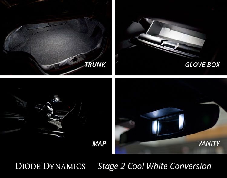 2015-2017 Mustang Diode Dynamics Interior LED Conversion Kit