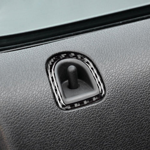 2005-2009 Mustang DynaCarbon™️ Carbon Fiber 2 PCS Door Lock Trim