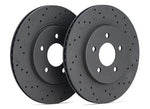 2005-2014 Mustang Hawk Performance Talon Drilled and Slotted Brake Rotor and HPS 5.0 Pad Kit (Rear)