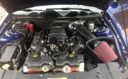 2011-2014 Mustang GT w/ FRPP, Roush or Whipple Supercharger JLT Big Air Cold Air Intake with Red Oil Filter