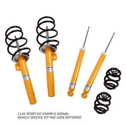 2011-2014 Mustang GT and Mustang V6 KONI Sport Adjustable Shock, Strut and Eibach Pro-Kit Lowering Spring Kit