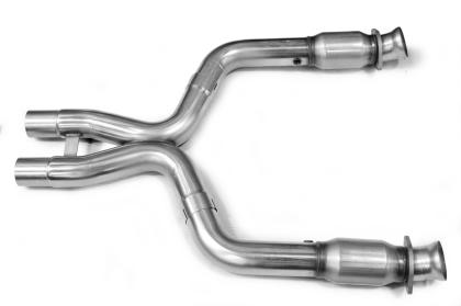 2011-2014 Mustang GT500 w/ Long Tube Headers Kooks 3-Inch to 2.75-Inch GREEN Catted X-Pipe