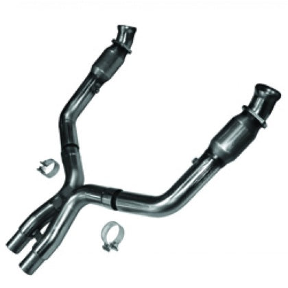 2011-2014 Mustang GT w/ Long Tube Headers Kooks High Flow Catted X-Pipe