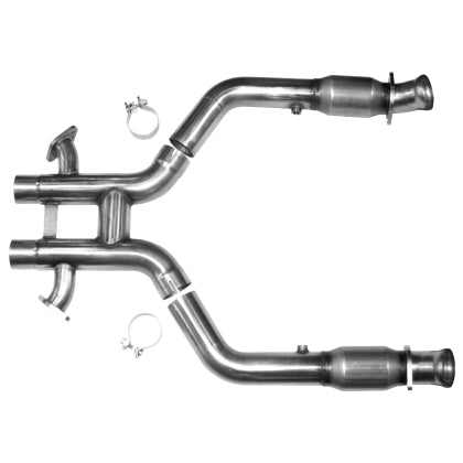 2012-2013 Mustang BOSS 302 w/ Long Tube Headers Kooks 3-Inch x 2.75-Inch GREEN Catted H-Pipe
