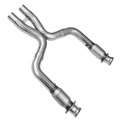 2011-2014 Mustang GT500 w/ Long Tube Headers Kooks 3-Inch to 2.75-Inch GREEN Catted X-Pipe