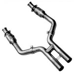 2005-2010 Mustang GT w/ Long Tube Headers Kooks 2.50-Inch Catted H-Pipe
