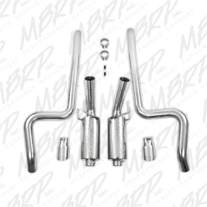 2011-2014 Mustang GT and 2011-2012 Mustang GT500 MBRP XP Series Cat-Back Exhaust; Street Version