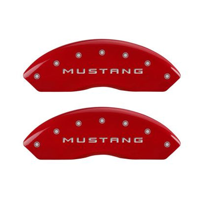2010-2014 Mustang GT MGP Caliper Covers for Ford Mustang Red with GT logo