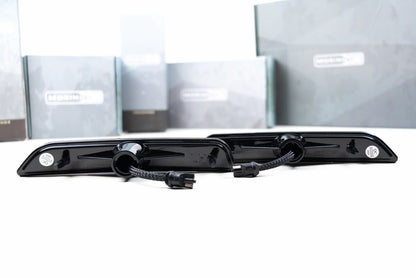 2010-2014 Mustang Morimoto XB LED FRONT Side Marker Lights; Smoked