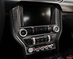 2015-2021 Mustang DynaCarbon™️ Carbon Fiber LHD Full Multimedia Console Frame Trim Overlay