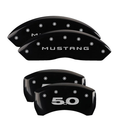 2010-2014 Mustang GT MGP Caliper Covers Black with 5.0 logo