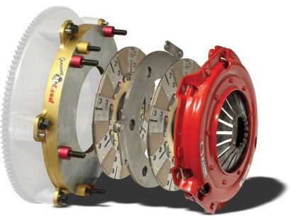 2011-2017 Mustang GT McLeod RST 800 HP Twin Disc Ceramic Clutch Kit with 8-Bolt Aluminum Flywheel 23 Spline