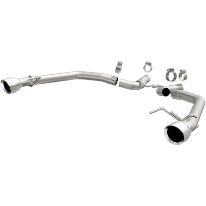2015-2017 Mustang V6 and 2015-2021 EcoBoost without Active Exhaust Magnaflow Race Series Axle-Back Exhaust with Polished Tips