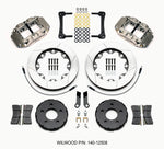 2005-2014 Mustang Wilwood Superlite 4R Road Race Front Big Brake Kit and Anodized Gray Calipers