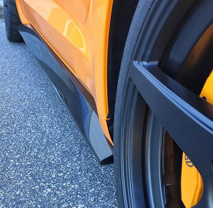 2015-2023 MUSTANG CARBON FIBER TYPE-AR SIDE ROCKER PANEL SPLITTERS (PAIR)
