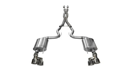 2015-2017 Mustang GT Corsa Sport Cat-Back Exhaust with Polished Quad Tips