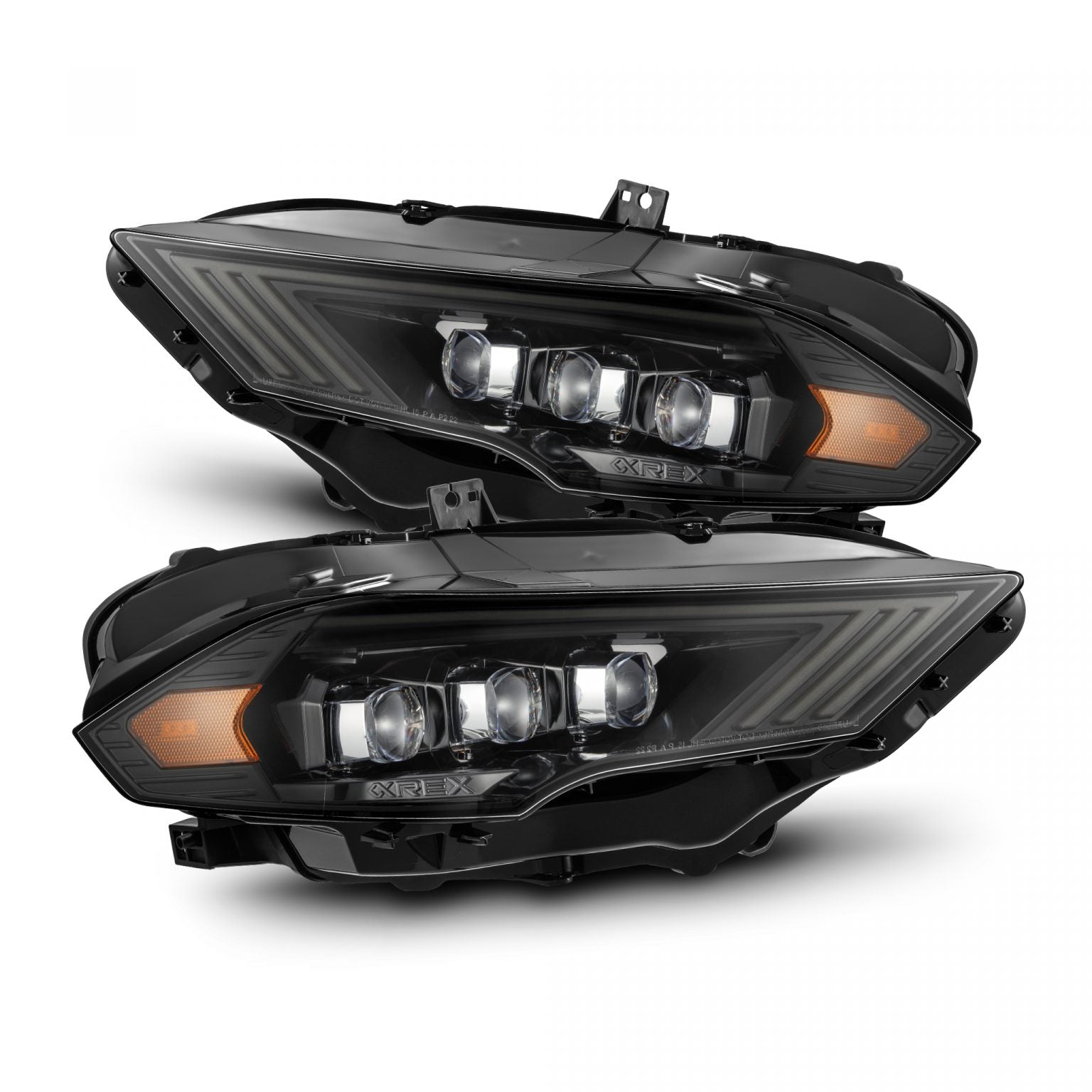2018-2023 Mustang NOVA-Series LED Projector Headlights Alpha-Black ...