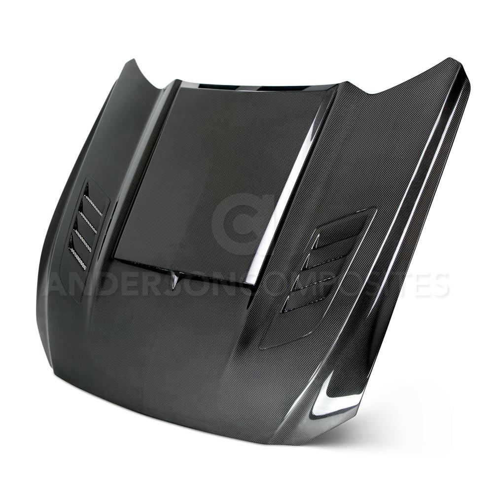 2015-2017 MUSTANG DOUBLE SIDED CARBON FIBER RAM AIR HOOD