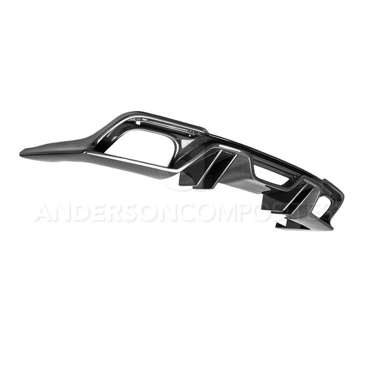 2018-2023 FORD MUSTANG TYPE-AR CARBON FIBER QUAD TIP REAR DIFFUSER