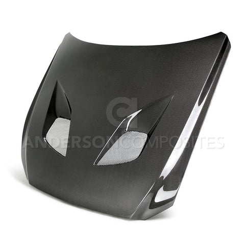 2015-2017 MUSTANG DOUBLE SIDED CARBON FIBER TYPE-TT (FORD GT STYLE) HOOD