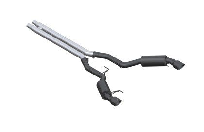2015-2017 Mustang GT MBRP Black Series Cat-Back Exhaust with H-Pipe; Race Version