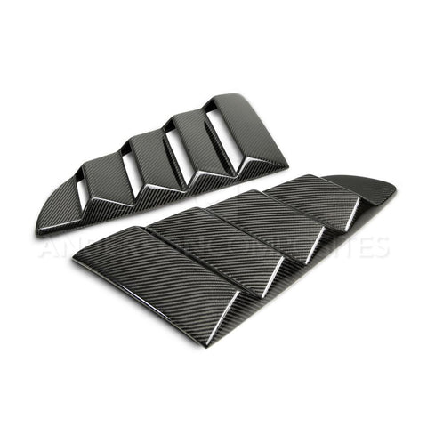 2015-2023 MUSTANG CARBON FIBER TYPE-VENTED SIDE WINDOW LOUVERS (PAIR)