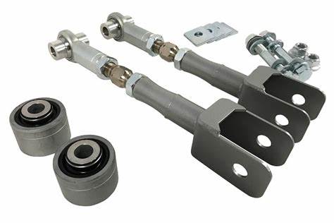 2015-2023 Mustang GT/EcoBoost/V6 Steeda Toe Link Kit W/ Knuckle To Toe Link Bearing Assembly