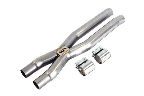 2015-2024 Mustang GT Steeda 304 Stainless Resonator Delete X-Pipe