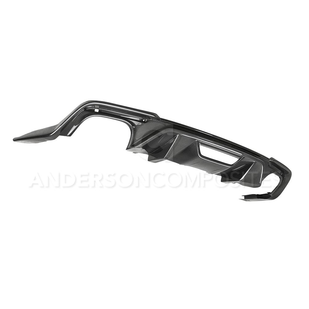 2018-2023 MUSTANG TYPE-OE CARBON FIBER QUAD TIP REAR DIFFUSER