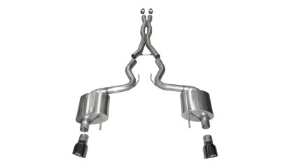 2015-2017 Mustang GT Corsa Xtreme Cat-Back Exhaust with Black Tips Coupe
