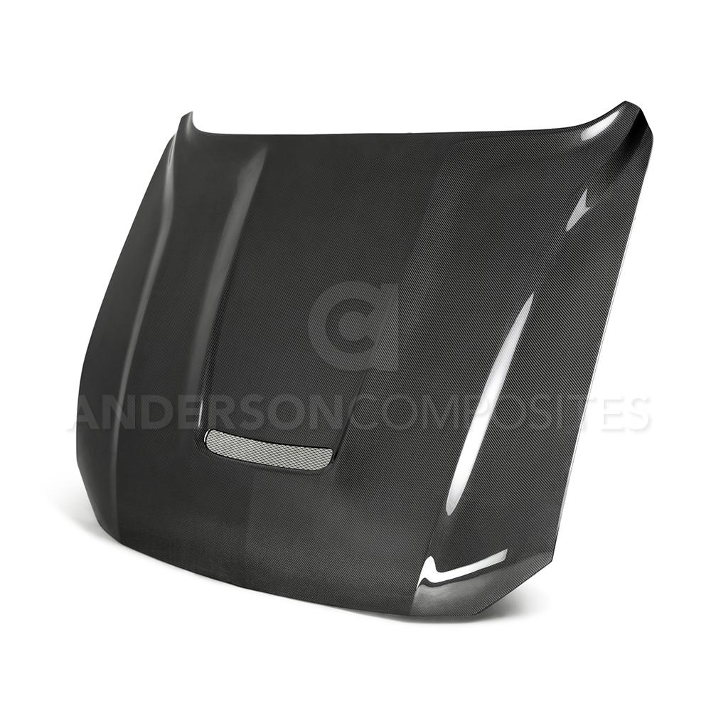 2018-2023 FORD MUSTANG TYPE-GR DOUBLE SIDED CARBON FIBER HOOD
