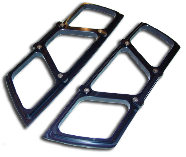 2003-2004 Mustang Cobra LFP Black Billet Hood Vents