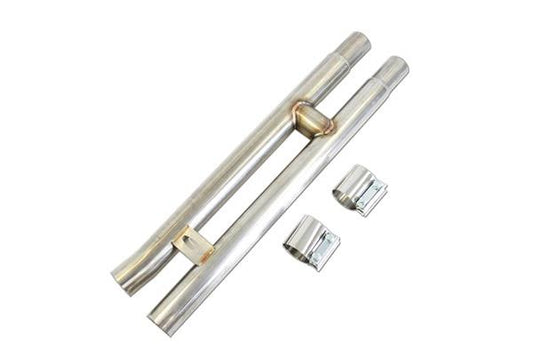 2015-2025 Mustang GT Steeda 304 Stainless Resonator Delete H-Pipe