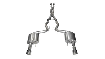 2015-2017 Mustang GT Corsa Xtreme Cat-Back Exhaust with Polished Tips Coupe