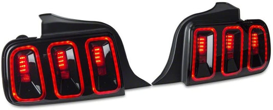 2005-2009 Mustang Raxiom Gen5 Tail Lights Black Housing Smoked Lens
