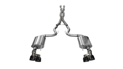 2015-2017 Mustang GT Corsa Sport Cat-Back Exhaust with Black Quad Tips