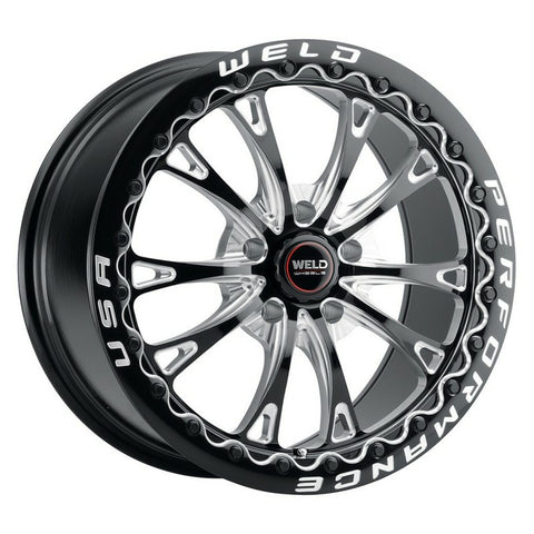 2020-2022 Shelby GT500 WELD Belmont Beadlock Drag Gloss Black Wheel with Milled Spokes 18x10