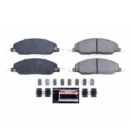 2005-2010 Mustang V6 and GT Power Stop Z23 Evolution Sport Carbon-Fiber Ceramic Brake Pads Front Pair